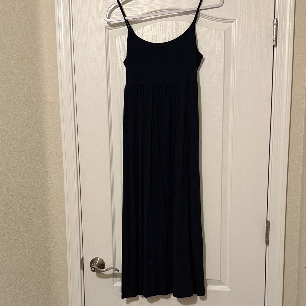 Old Navy- Navy Blue Maxi Dress with Spaghetti Straps